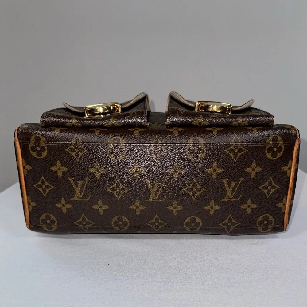 Louis Vuitton Manhattan PM Monogram Canvas Satchel BAG AUTHENTICATED